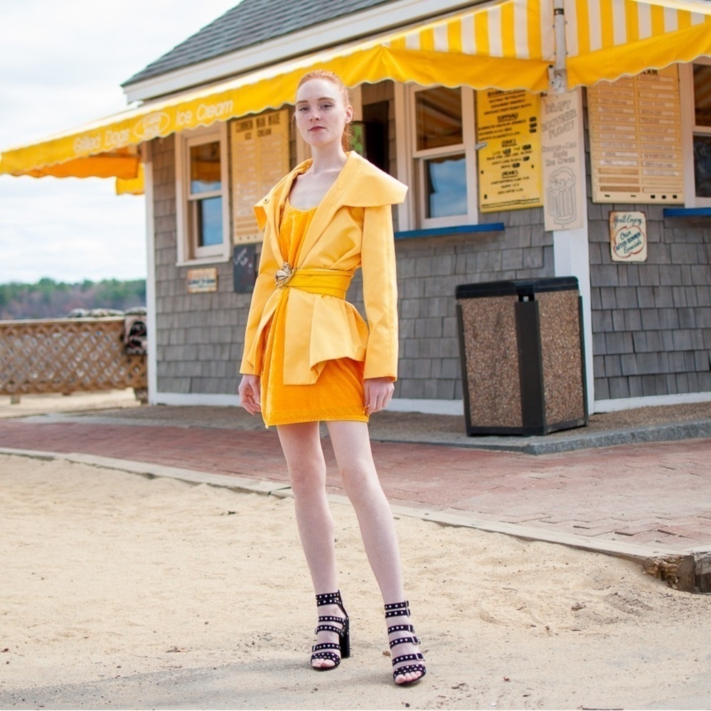 NWT Adrienne Landau Yellow Jacket